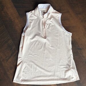 Adidas Women's Cream Zip Tank Top
